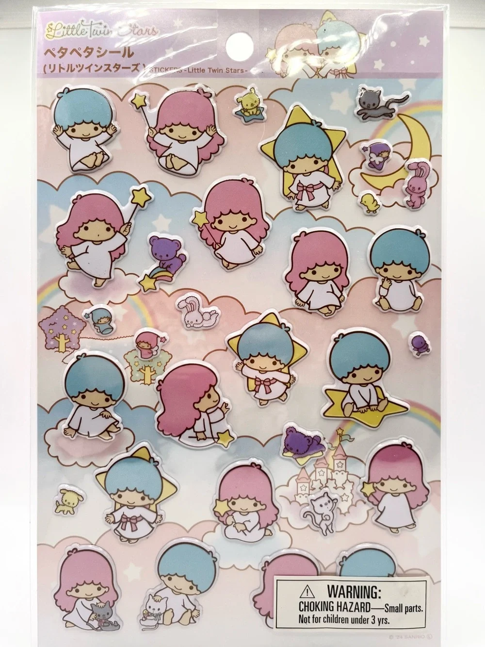 Sanrio Little Twin Stars Pastel Pink Purple Blue Letter Set